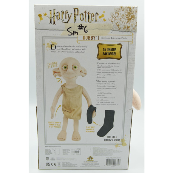 Harry Potter Dobby Electronic Interactive Plush Toy – New, Needs Battery - Picture 2 of 2